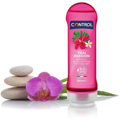 Gel Massaggio Thai Passion 200 ml Lubrificante Intimo Naturale a Base d’Acqua