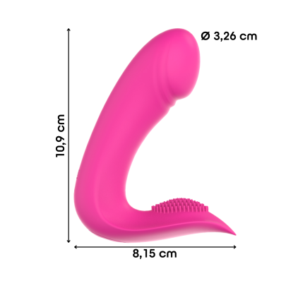 Vibratore 2in1 Punto G e Clitoride – con App in Silicone