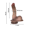 Dildo Realistico 18 cm Pene con Ventosa in Morbido Silicone Sex Toys per Donna