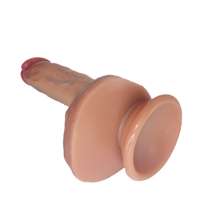 Dildo Realistico 18 cm con Testicoli – Vene Naturali