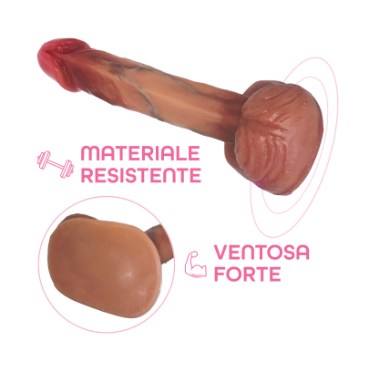 Dildo Realistico 15cm con Ventosa – Morbido e Naturale