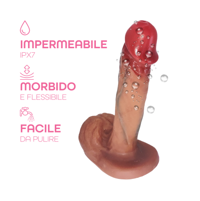 Dildo Realistico 15cm con Ventosa – Morbido e Naturale