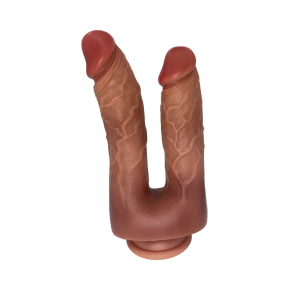 Dildo Doppio Realistico – Doppia Stimolazione, Ventosa Forte