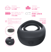 Anello Fallico Vibrante per Pene Stimolatore Clitoride Ritardante in Silicone USB