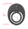 Anello Fallico Vibrante per Pene Stimolatore Clitoride Ritardante in Silicone USB