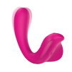 Vibratore a U clitoride e punto G con controllo tramite app in morbido silicone