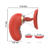 Succhia Clitoride Vibratore con Lingua in Silicone Controllo Remoto App Sex Toy