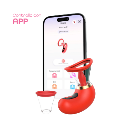 Succhia Clitoride 3 in 1 con Lingua App Control Vibratore