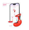 Succhia Clitoride Vibratore con Lingua in Silicone Controllo Remoto App Sex Toy