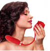 Vibratore Succhia Clitoride e Punto G doppia Stimolazione con Dildo Telescopico