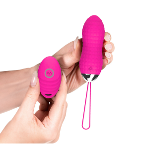 Ovetto Vibrante Telecomandato con 10 Modalità di Vibrazione in Silicone Sex Toy