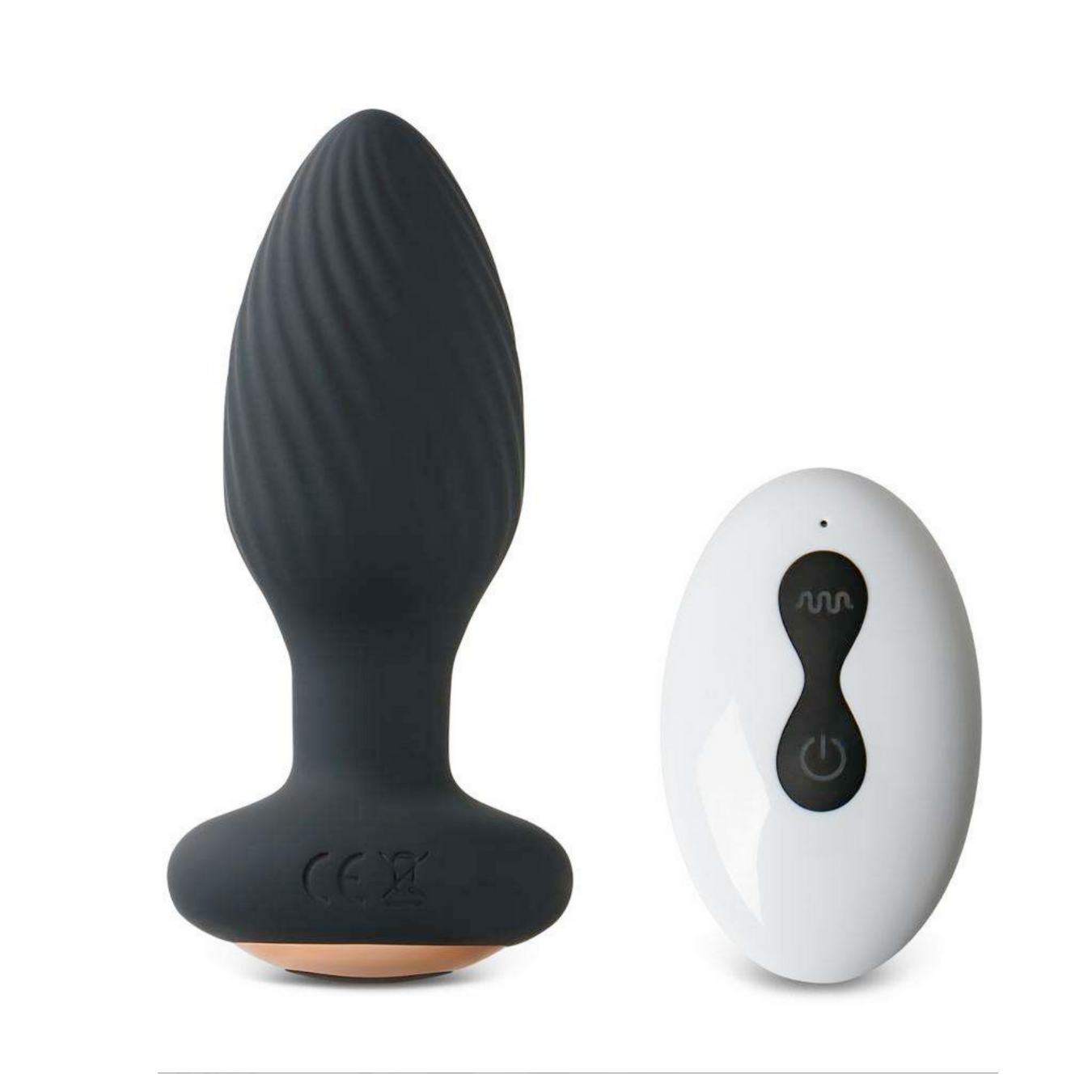Plug Anale Vibrante a Rotazione con Telecomando in…