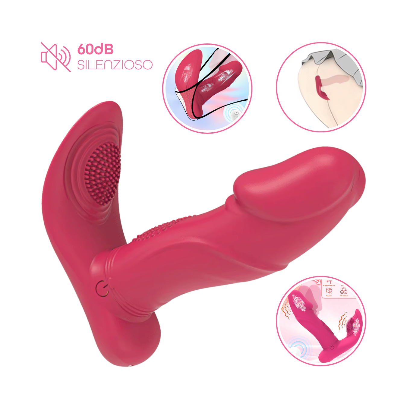 Oscillating Remote Control G-Spot Stimulation Multifunction Vibrator