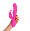 Vibratore Rabbit Rotante Stimolazione Clitoridea e Punto G in Silicone Sex Toy