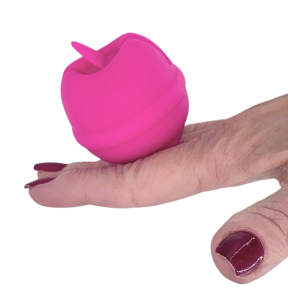 Lecca Clitoride Anello Vibratore con Lingua Stimolatore in Silicone Licking USB