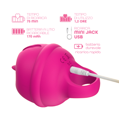Lecca Clitoride con Lingua Vibrante | Stimolatore Clitorideo