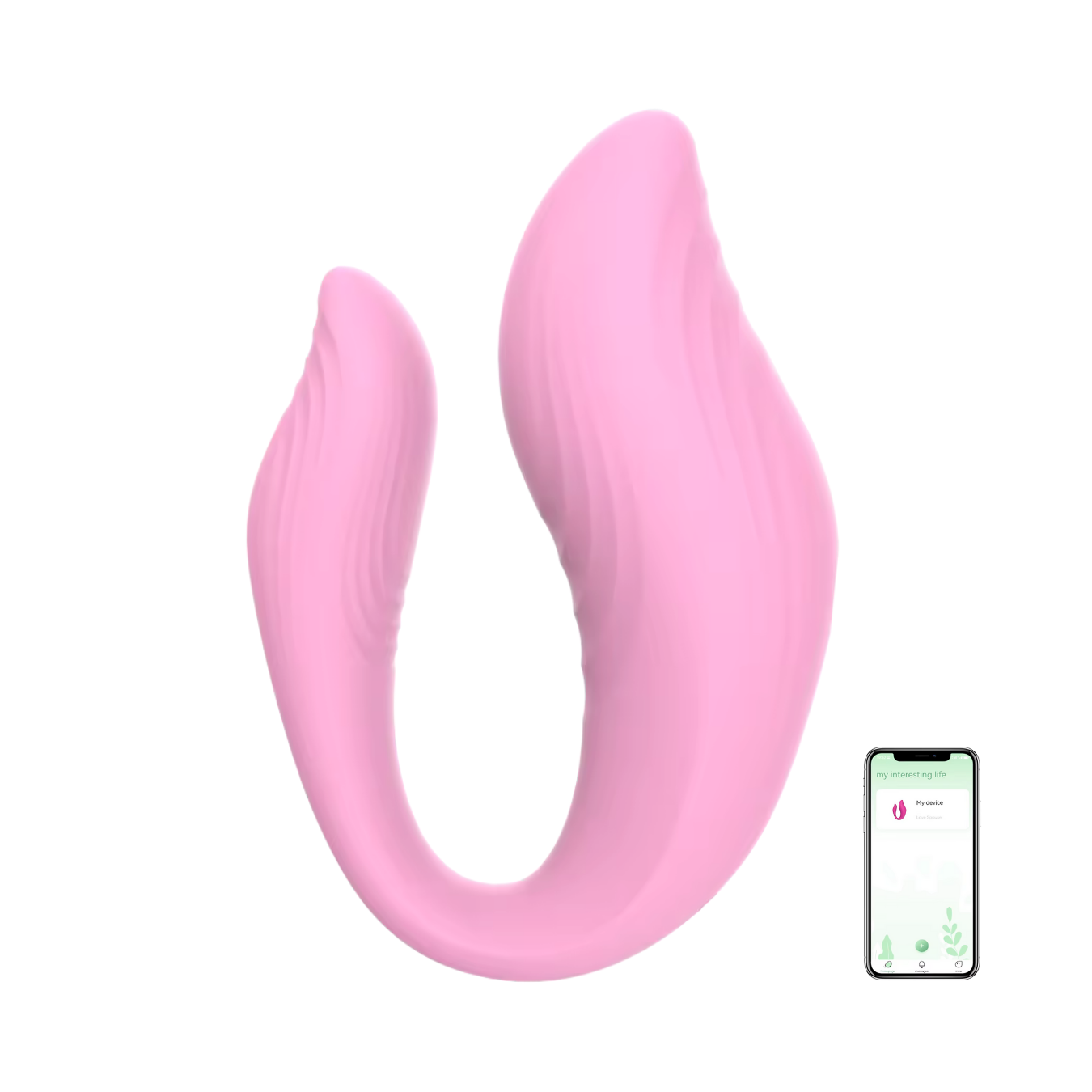 Wearable Silicone Dual Stimulation Multifunction Vibrator with USB App