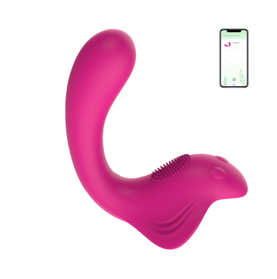 Vibratore a U Punto G e Clitoride – 9 Vibrazioni con App