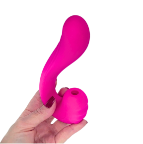 Vibratore Multifunzione Vibra e Succhia Doppia Stimolazione Punto G e Clitoride