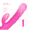Vibratore Rabbit Doppia Stimolazione Punto G Clitoride in Silicone Ricaricabile
