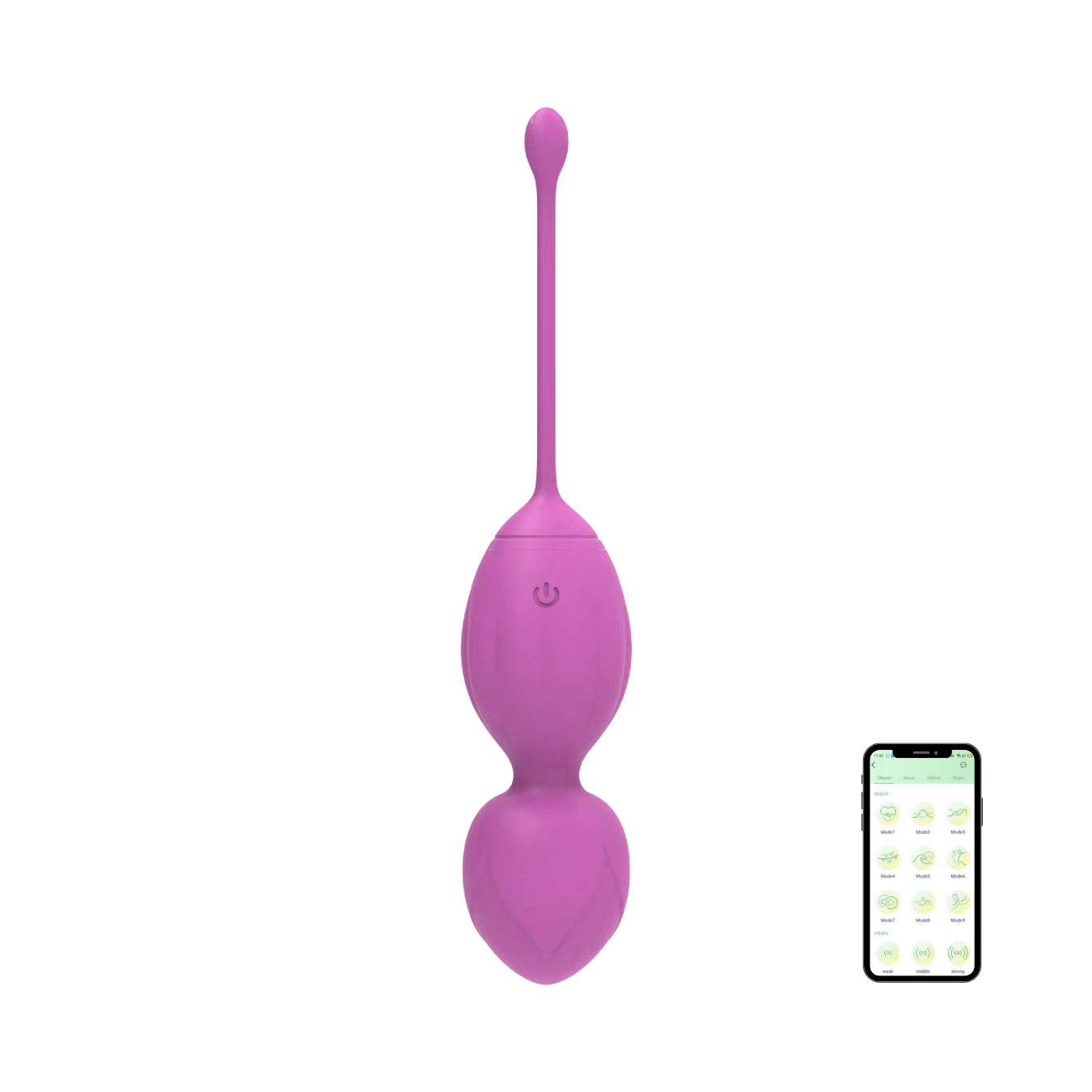 Kegel Vibrating Vaginal Balls Control with Silicone Vibrating Egg App US