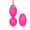 Ovetto Vibrante Doppia Sfera Telecomandato con 10 Modalità Vibratore in Silicone