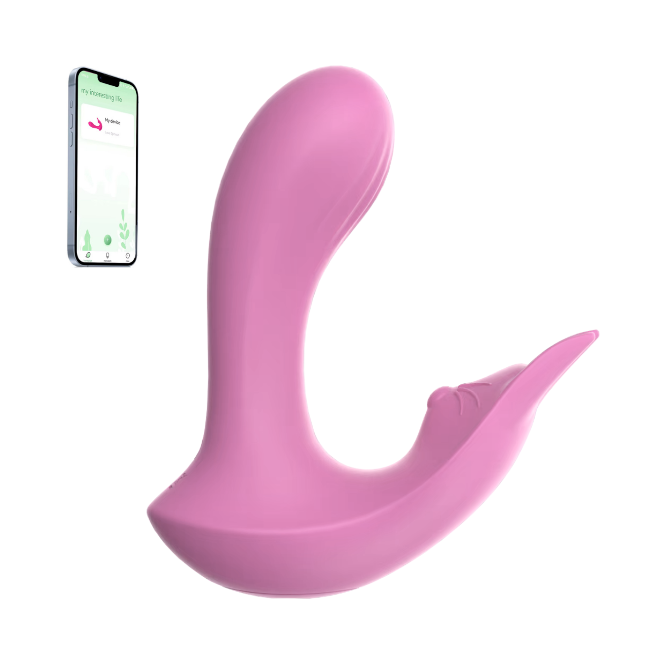Vibratore Doppia Stimolazione con App per Clitoride e…