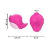 Succhia Clitoride con Vibrazione Stimolatore 2in1 Vibratore Multifunzione Vagina