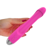 Vibratore Punto G Curvo Dildo in Silicone Stimolatore con 10 Modi di Vibrazione