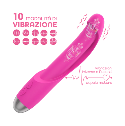 Vibratore Punto G Doppio Motore 🔥 10 Vibrazioni Potenti