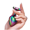 Butt Plug Anale in Metallo Rainbow con Gemma a Cuore Gioiello Cristallo Sex Toy