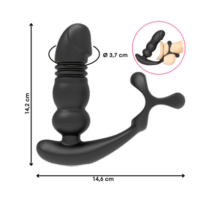 Massaggiatore Prostata Thrusting con Telecomando
