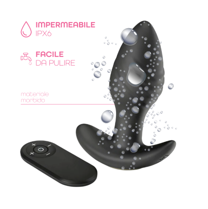 Butt Plug Vibrante Rotante 360° con Telecomando | Silicone IPX6