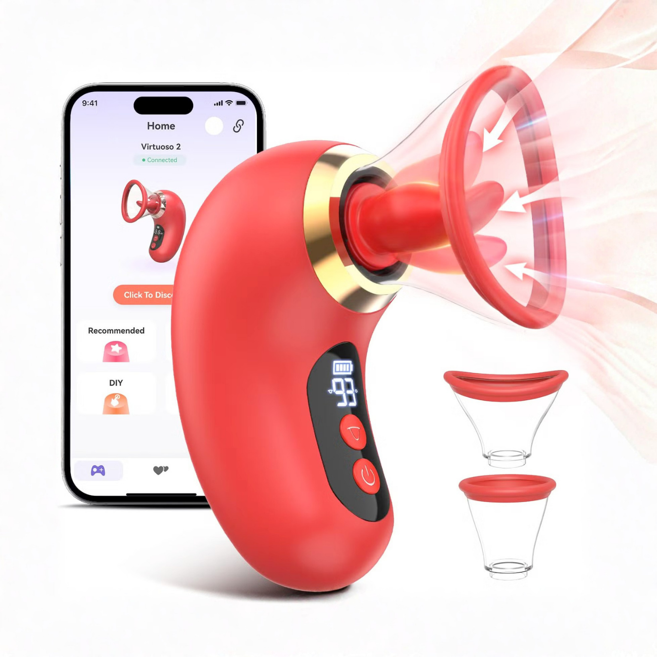 Succhia Clitoride per Squirt con APP Vibratore Stimolatore…