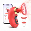 Succhia Clitoride Vibratore con Lingua in Silicone Controllo Remoto App Sex Toy