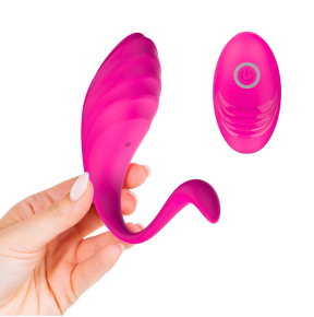 Ovetto Vibrante Vibratore Curvo Telecomandato 10 Modalità di Vibrazione Sex Toy