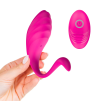 Ovetto Vibrante Vibratore Curvo Telecomandato 10 Modalità di Vibrazione Sex Toy