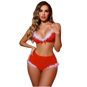 Completo Sexy Natalizio Donna Rosso e Bianco | Natale
