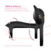 Anello per Pene Fallico Vibrante Regolabile con Telecomando Triplo Anello SexToy