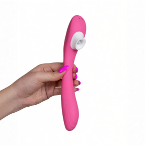 Vibratore Multifunzione con Succhia Lecca Clitoride e Punto G Squirt One Sex Toy