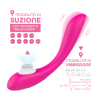Vibratore Multifunzione con Succhia Lecca Clitoride e Punto G Squirt One Sex Toy