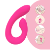 Vibratore Multifunzione Squirt Fuck Sex Toy Donna con Doppia Vibrazione Silicone