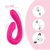Vibratore Multifunzione Squirt Fuck Sex Toy Donna con Doppia Vibrazione Silicone