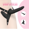 Strap On Dildo con Harness Cintura Regolabile Doppio Indossabile Sex Toy Coppia