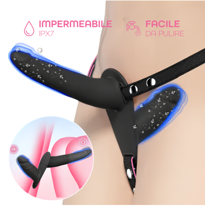Strap On con Doppio Dildo e Cintura Regolabile | DoYouErotic