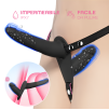 Strap On Dildo con Harness Cintura Regolabile Doppio Indossabile Sex Toy Coppia