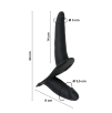 Strap On Dildo con Harness Cintura Regolabile Doppio Indossabile Sex Toy Coppia