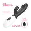 Vibratore Rabbit Doppia Stimolazione Clitoride e Punto G con 30 mod di Vibrazioni
