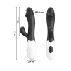 Vibratore Rabbit Doppia Stimolazione Clitoride e Punto G con 30 mod di Vibrazioni