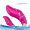Vibratore Multifunzione Indossabile in Silicone Doppia Stimolazione con App USB